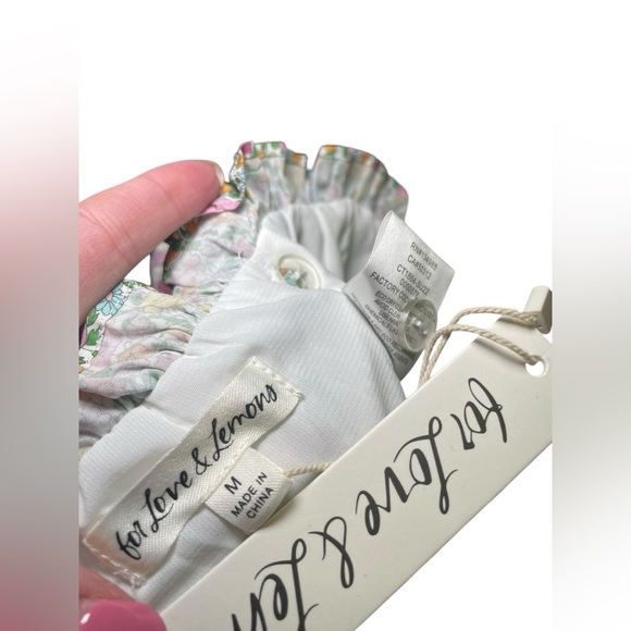 For Love And Lemons Raleigh Floral Two Piece Set Medium NWT - Picture 7 of 7